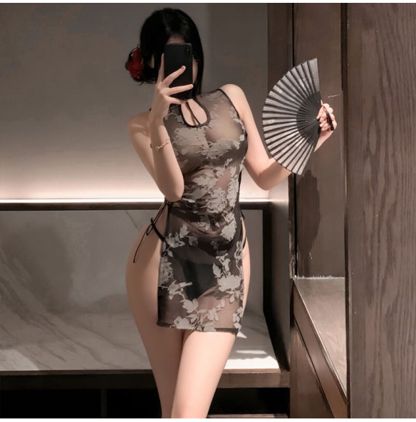 FEE ET MOI - Jiangnan Beauty Sheer Cheongsam (Black) FEE ET MOI - Jiangnan Beauty Sheer Cheongsam (Black)